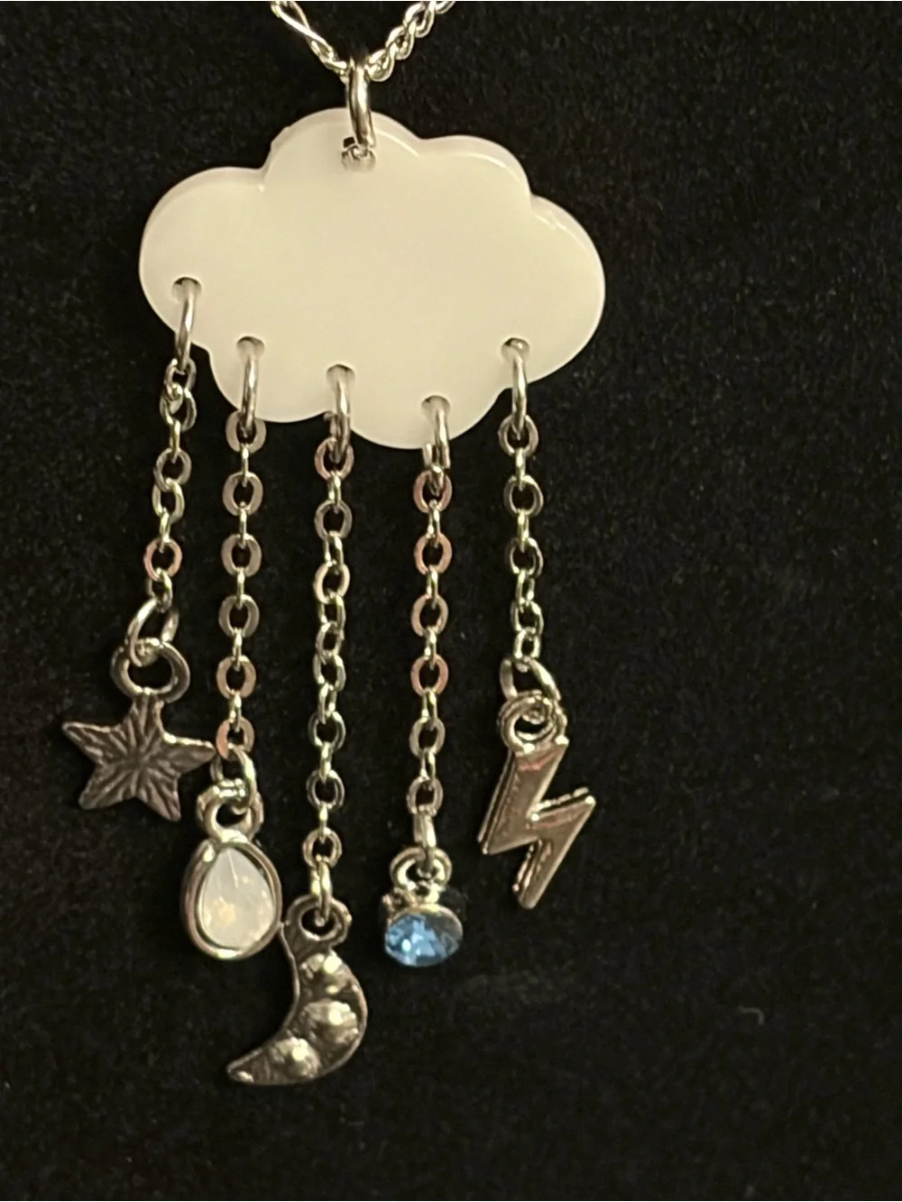 Handmade shiny silver